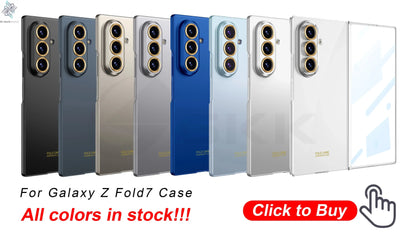 Ultra-thin Anti-scratch Plastic Case For Samsung Galaxy Z Fold 7 6 Screen Glass Restored Thickness Cover For Galaxy Z Fold7 Case Ai-TechWorld 