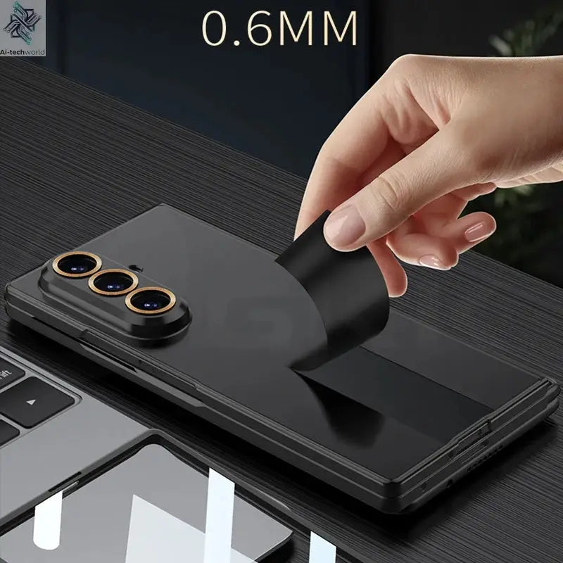 Ultra-thin Anti-scratch Plastic Case For Samsung Galaxy Z Fold 7 6 Screen Glass Restored Thickness Cover For Galaxy Z Fold7 Case Ai-TechWorld 