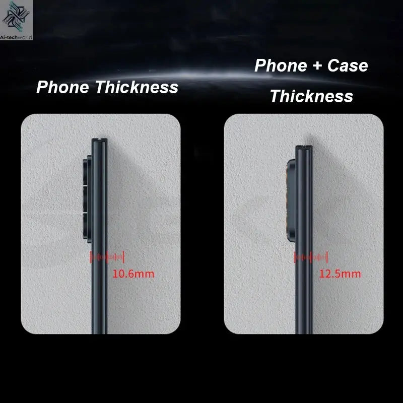 Ultra-thin Anti-scratch Plastic Case For Samsung Galaxy Z Fold 7 6 Screen Glass Restored Thickness Cover For Galaxy Z Fold7 Case Ai-TechWorld 