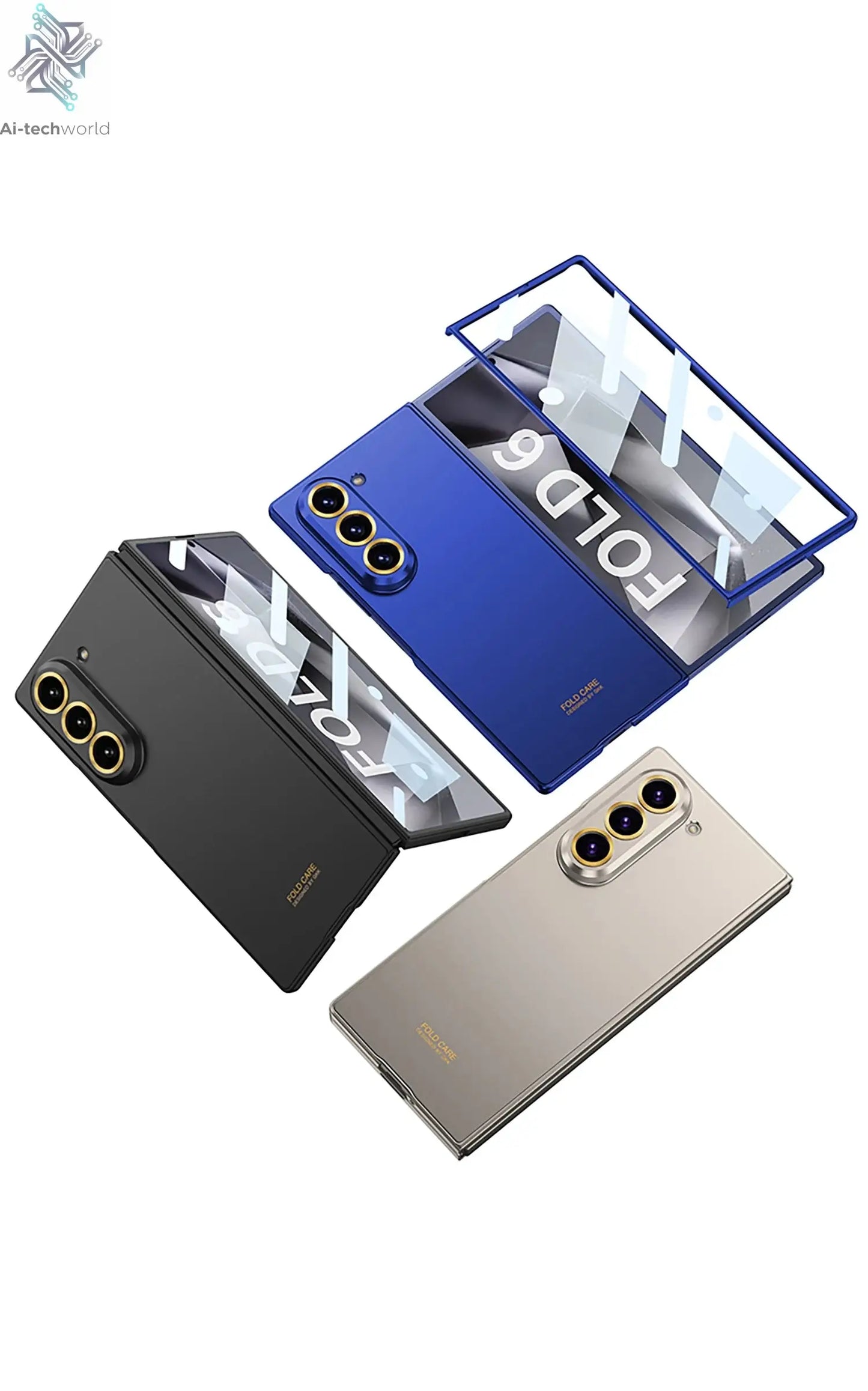 Ultra-thin Anti-scratch Plastic Case For Samsung Galaxy Z Fold 7 6 Screen Glass Restored Thickness Cover For Galaxy Z Fold7 Case Ai-TechWorld 