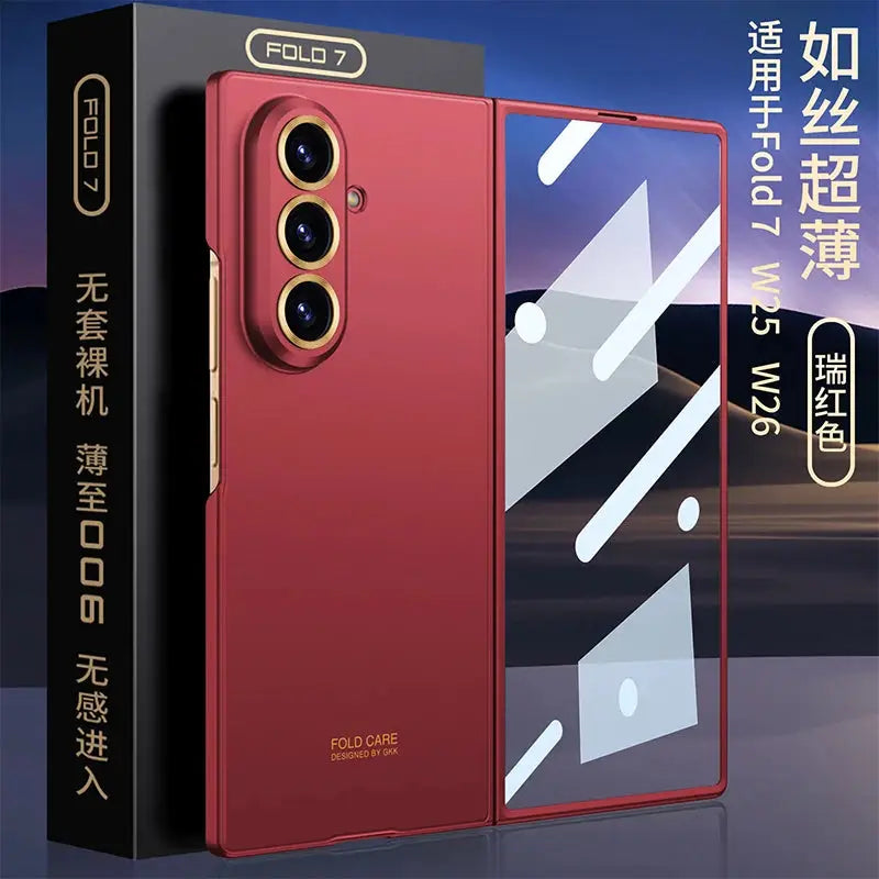 Ultra-thin Anti-scratch Plastic Case For Samsung Galaxy Z Fold 7 6 Screen Glass Restored Thickness Cover For Galaxy Z Fold7 Case Ai-TechWorld 