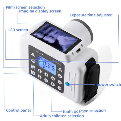 Ultralight Portable Dog Teeth Machine LCD Touch Screen Hand Held X Dental Unit Portatil Veterinary X-ray Sensor Ai-TechWorld 