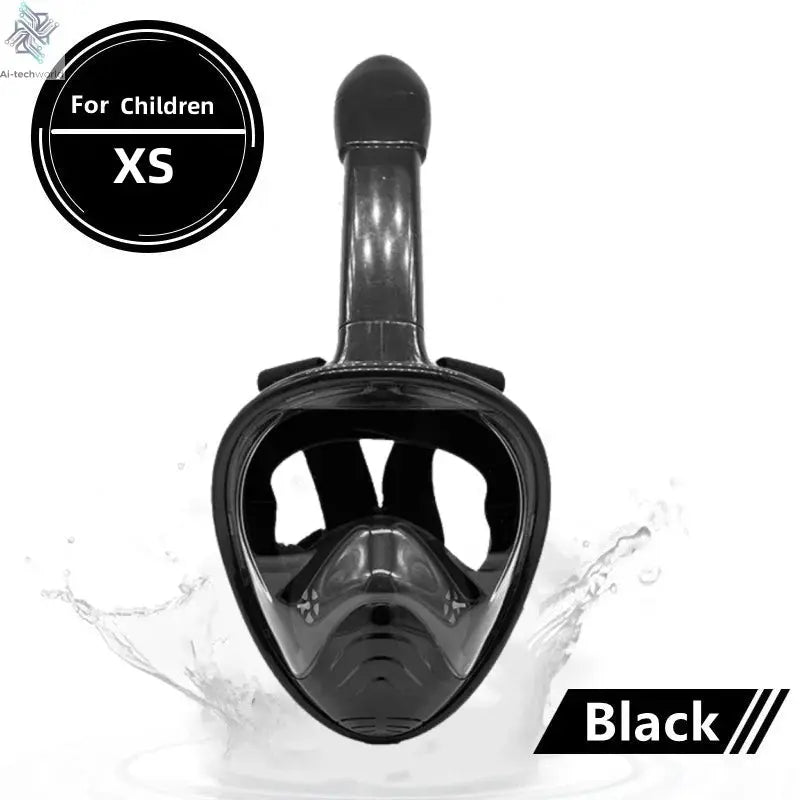 Underwater Scuba Anti Fog Full Face Diving Mask Snorkeling Respiratory Masks Safe Waterproof Swimming Equipment for Adult Kids Ai-TechWorld 