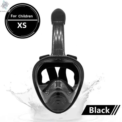 Underwater Scuba Anti Fog Full Face Diving Mask Snorkeling Respiratory Masks Safe Waterproof Swimming Equipment for Adult Kids Ai-TechWorld 