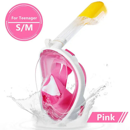 Underwater Scuba Anti Fog Full Face Diving Mask Snorkeling Respiratory Masks Safe Waterproof Swimming Equipment for Adult Kids Ai-TechWorld 