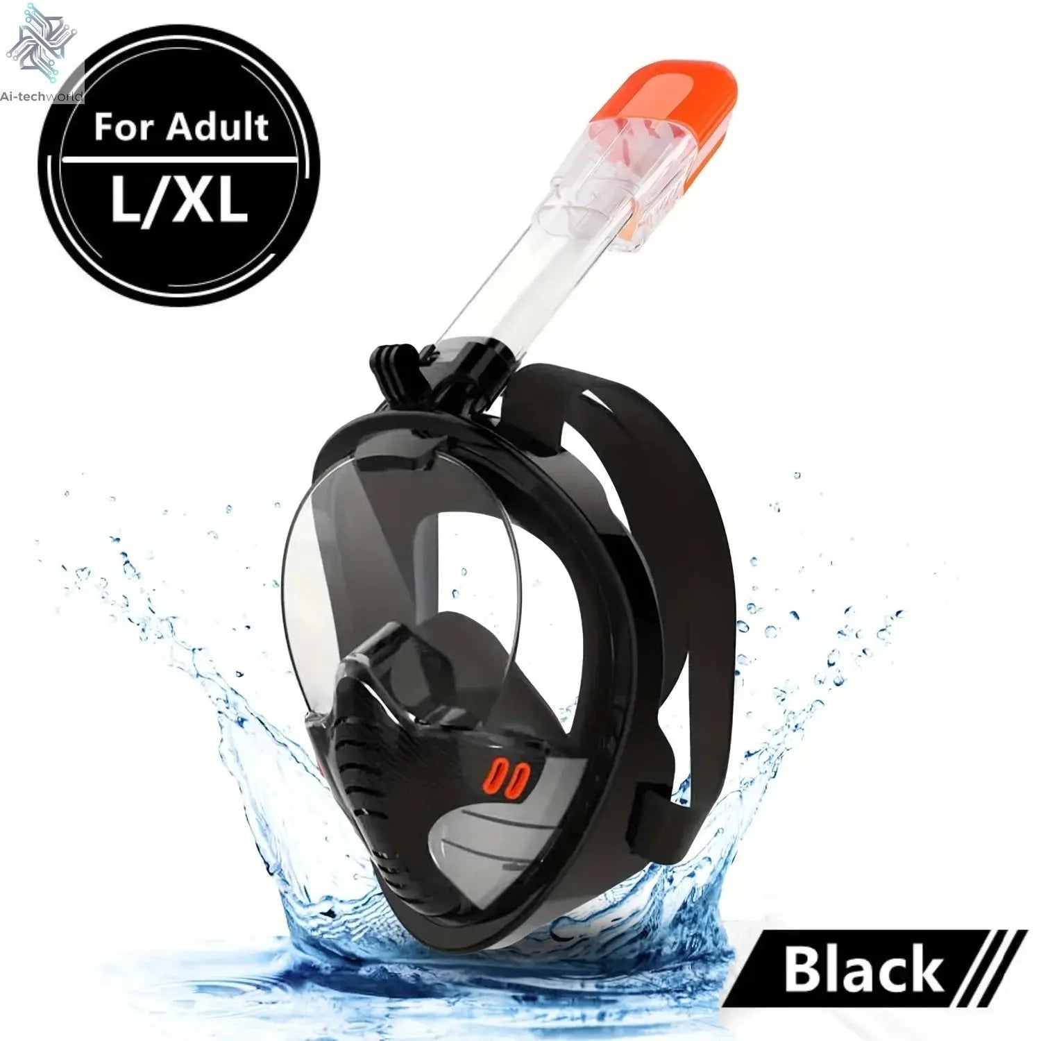 Underwater Scuba Anti Fog Full Face Diving Mask Snorkeling Respiratory Masks Safe Waterproof Swimming Equipment for Adult Kids Ai-TechWorld 
