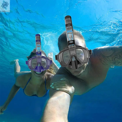 Underwater Snorkeling Half face Face Children Swimming Mask Set Scuba Diving Respirator Masks Anti Fog Safe Breathing for Adult Ai-TechWorld 