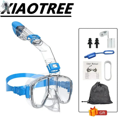 Underwater Snorkeling Half face Face Children Swimming Mask Set Scuba Diving Respirator Masks Anti Fog Safe Breathing for Adult Ai-TechWorld 