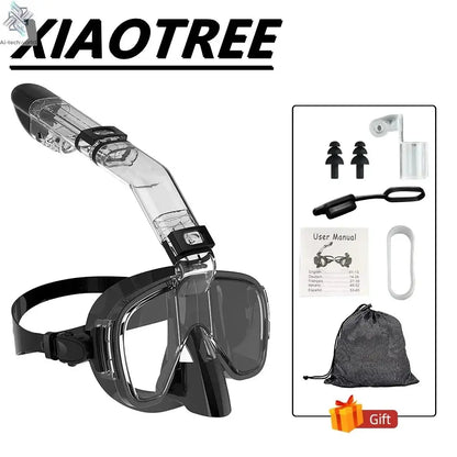 Underwater Snorkeling Half face Face Children Swimming Mask Set Scuba Diving Respirator Masks Anti Fog Safe Breathing for Adult Ai-TechWorld 