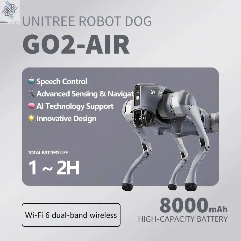 Unitree Go2 Robot Dog | Quadruped Robotics for Adults Embodied AI Ai-TechWorld 