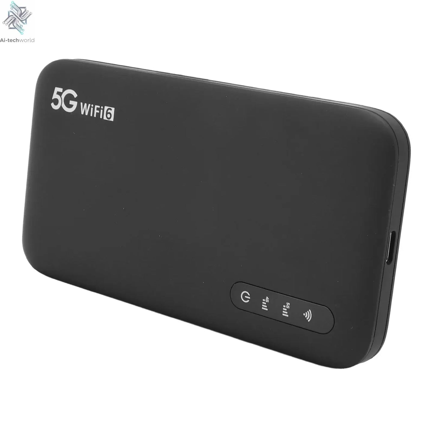 Universal 5G Mobile Hotspot WiFi 6 Portable Router with SIM Card Slot for Home and Travel Use Support 16 Devices 6100mAh Battery Ai-TechWorld 
