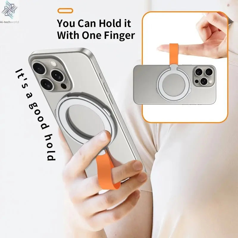 Universal Magnetic Phone Stand Grip Finger Ring Holder for iPhone Samsung Ai-TechWorld