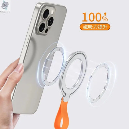 Universal Magnetic Phone Stand Grip Finger Ring Holder for iPhone Samsung Ai-TechWorld