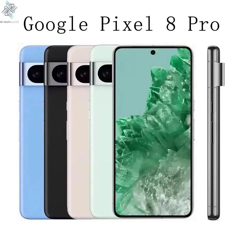 Unlocked Original Google Pixel 8 Pro 12G+128GB 5G 8pro Mobile Phone 6.7" Google Tensor G3 50MP&Dual 48MP Triple e-Sim Celphone Ai-TechWorld 