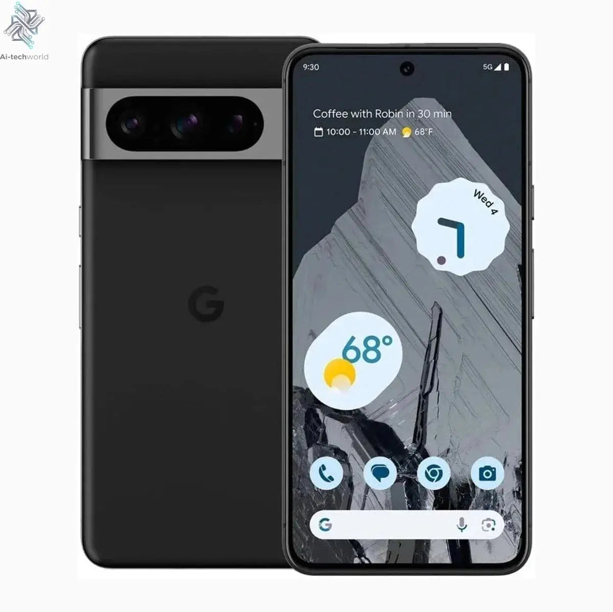 Unlocked Original Google Pixel 8 Pro 12G+128GB 5G 8pro Mobile Phone 6.7" Google Tensor G3 50MP&Dual 48MP Triple e-Sim Celphone Ai-TechWorld 