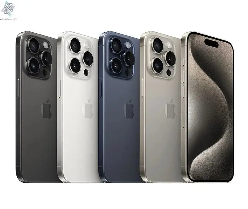 Unlocked iPhone 15 Pro 128/256/512GB 1TB ROM Dual eSIM 8GB RAM 6.1" Original Super Retina OLED Face ID NFC A16 15Pro 5G Phone Ai-TechWorld 