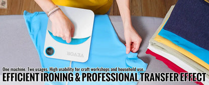 VEVOR 9x9/12x10 in Portable Heat Press Machine DIY Shirt Printing Multifunctional Sublimation Transfer for HTV Vinyl T-shirt Bag - Ai - TechWorld