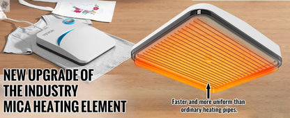 VEVOR 9x9/12x10 in Portable Heat Press Machine DIY Shirt Printing Multifunctional Sublimation Transfer for HTV Vinyl T-shirt Bag - Ai - TechWorld