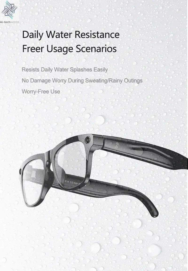 VIVO 4K HD AI Smart Glasses GPT100MP Multifunctional Camera Chat Bluetooth Call Voice Assistant Music Player Smart Translation Exam or homework passing glasses Ai-TechWorld 