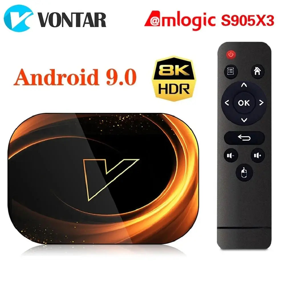 VONTAR X3 4GB 32GB 8K TV BOX Android 9 Smart Android TVBOX 9.0 Amlogic S905X3 Wifi 1080P BT 4K Set Top Box media player Ai-TechWorld 