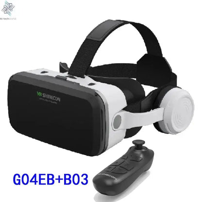VR Shinecon Virtual Reality Casque Helmet 3D Glasses For Smartphone Smart Phone Headset Goggles Binoculars Video Game Wirth Lens Ai-TechWorld 
