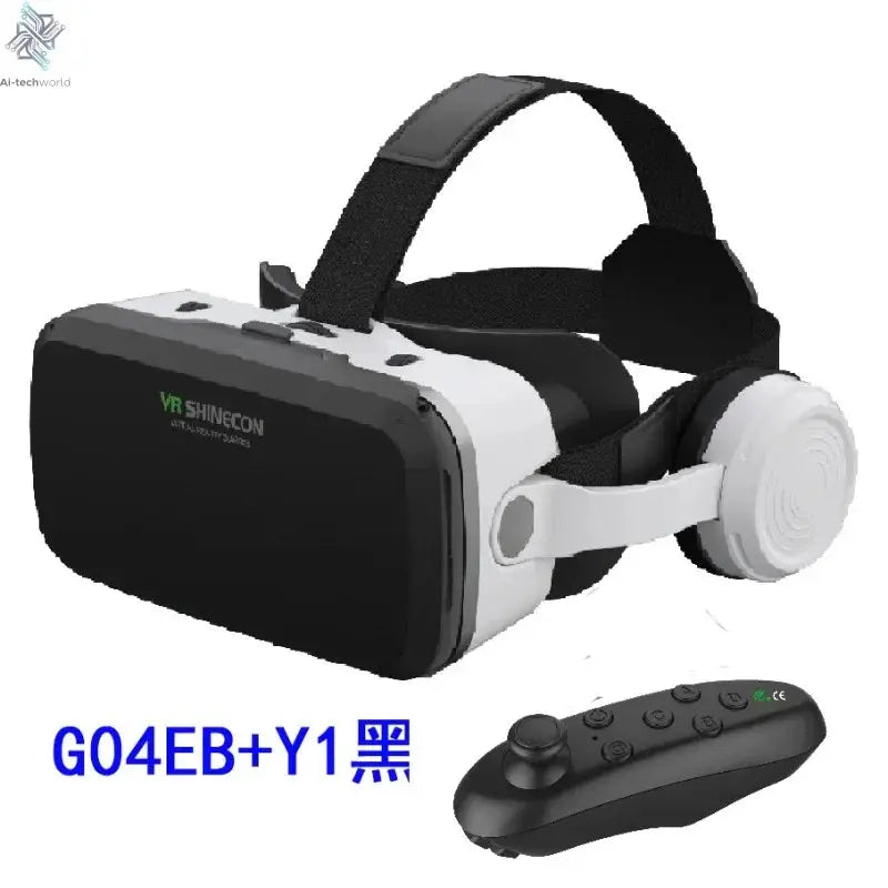 VR Shinecon Virtual Reality Casque Helmet 3D Glasses For Smartphone Smart Phone Headset Goggles Binoculars Video Game Wirth Lens Ai-TechWorld 