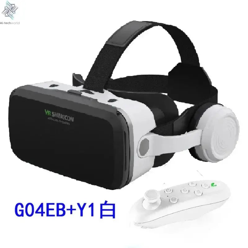 VR Shinecon Virtual Reality Casque Helmet 3D Glasses For Smartphone Smart Phone Headset Goggles Binoculars Video Game Wirth Lens Ai-TechWorld 