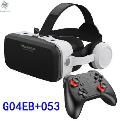 VR Shinecon Virtual Reality Casque Helmet 3D Glasses For Smartphone Smart Phone Headset Goggles Binoculars Video Game Wirth Lens Ai-TechWorld 