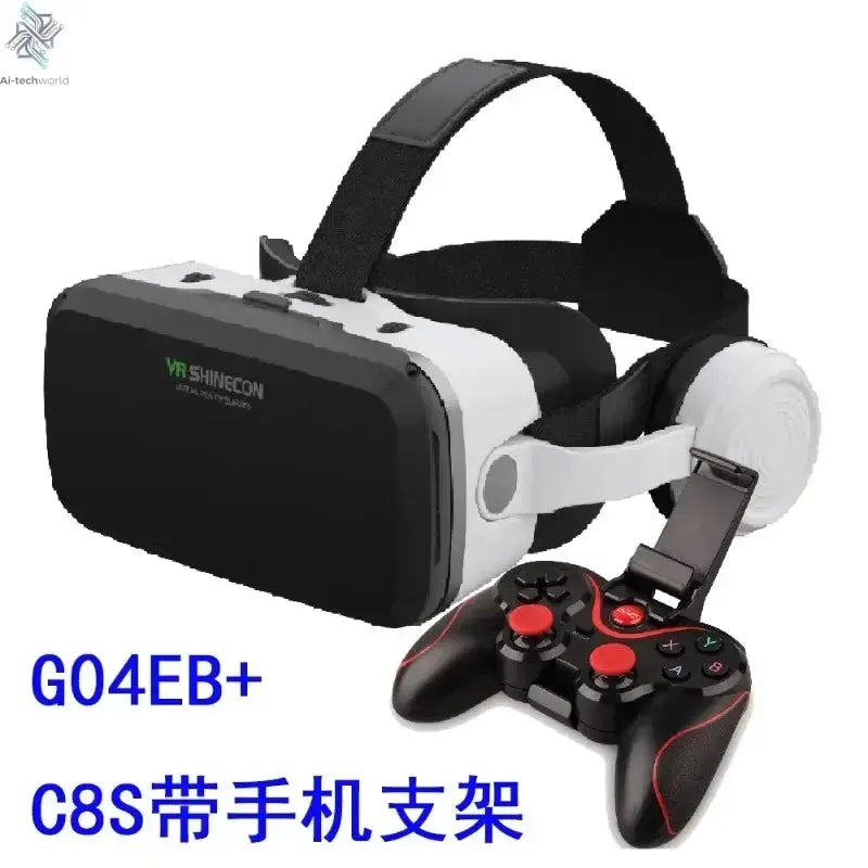 VR Shinecon Virtual Reality Casque Helmet 3D Glasses For Smartphone Smart Phone Headset Goggles Binoculars Video Game Wirth Lens Ai-TechWorld 