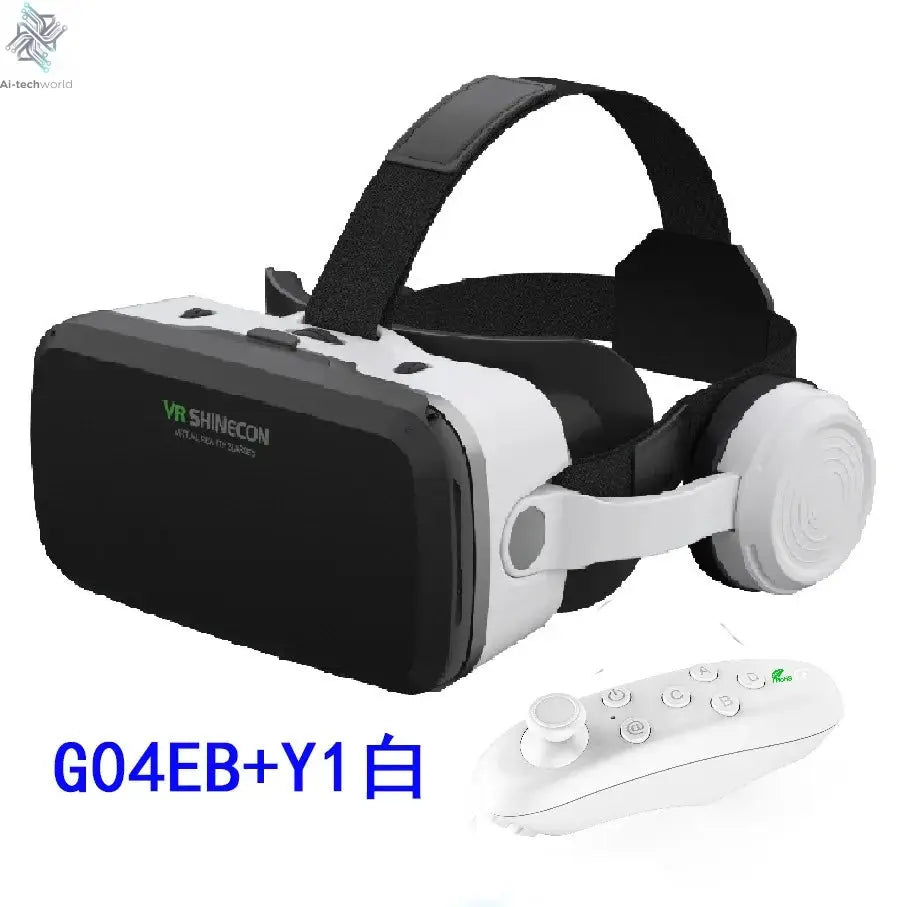 VR Shinecon Virtual Reality Casque Helmet 3D Glasses For Smartphone Smart Phone Headset Goggles Binoculars Video Game Wirth Lens Ai-TechWorld 