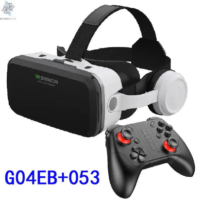 VR Shinecon Virtual Reality Casque Helmet 3D Glasses For Smartphone Smart Phone Headset Goggles Binoculars Video Game Wirth Lens Ai-TechWorld 