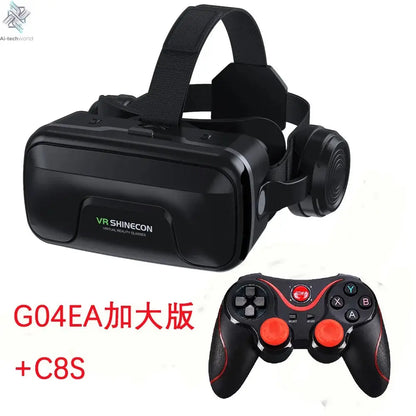 VR Shinecon Virtual Reality Casque Helmet 3D Glasses For Smartphone Smart Phone Headset Goggles Binoculars Video Game Wirth Lens Ai-TechWorld 
