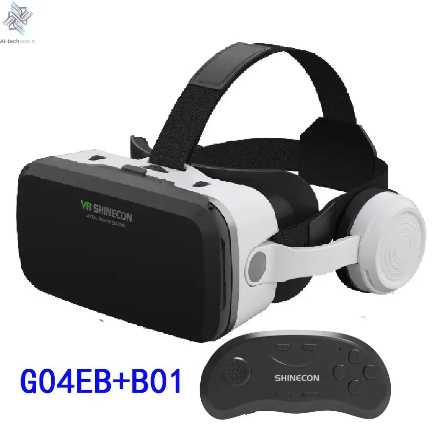 VR Shinecon Virtual Reality Casque Helmet 3D Glasses For Smartphone Smart Phone Headset Goggles Binoculars Video Game Wirth Lens Ai-TechWorld 