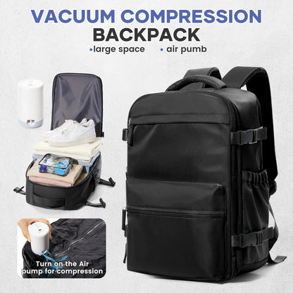 Vacuum Backpack Travel Bag for Men Large Capacity Backpack Business Laptop Backpack Women Men Expandable Backpack School Bag Ai-TechWorld