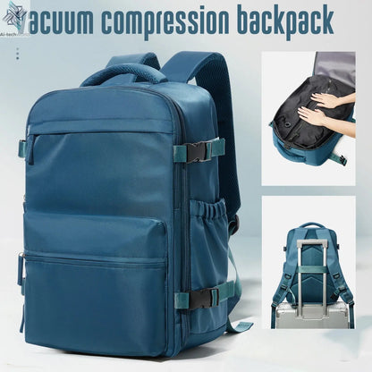 Vacuum Backpack Travel Bag for Men Large Capacity Backpack Business Laptop Backpack Women Men Expandable Backpack School Bag Ai-TechWorld