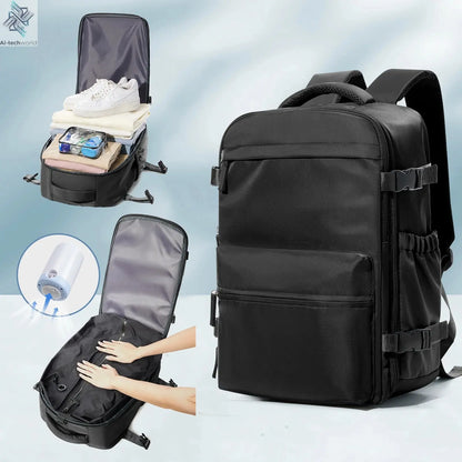 Vacuum Backpack Travel Bag for Men Large Capacity Backpack Business Laptop Backpack Women Men Expandable Backpack School Bag Ai-TechWorld