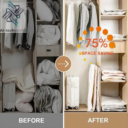 Vacuum Compression Bag Pump Vacuum Electric Air Pump Sealer Machine Travel Vacuum Bag Electric Pump for Clothes Food Organizer Ai-TechWorld 