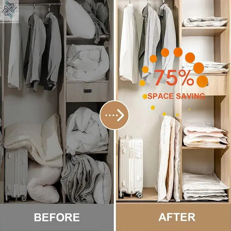 Vacuum Compression Bag Pump Vacuum Electric Air Pump Sealer Machine Travel Vacuum Bag Electric Pump for Clothes Food Organizer Ai-TechWorld 