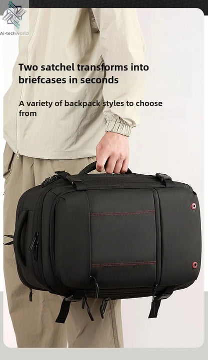 Vacuum Compression Mens Backpack Expandable Large Capacity Multi functional Laptop Bag Short Trip Travel Hiking Pack Ai-TechWorld