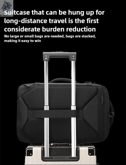 Vacuum Compression Mens Backpack Expandable Large Capacity Multi functional Laptop Bag Short Trip Travel Hiking Pack Ai-TechWorld