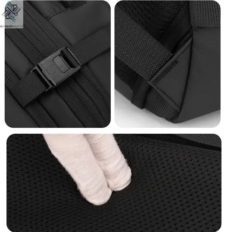 Vacuum Compression Mens Backpack Expandable Large Capacity Multi functional Laptop Bag Short Trip Travel Hiking Pack Ai-TechWorld