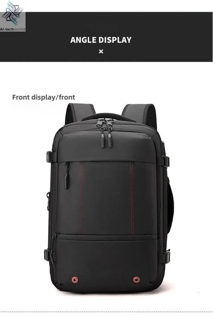 Vacuum Compression Mens Backpack Expandable Large Capacity Multi functional Laptop Bag Short Trip Travel Hiking Pack Ai-TechWorld