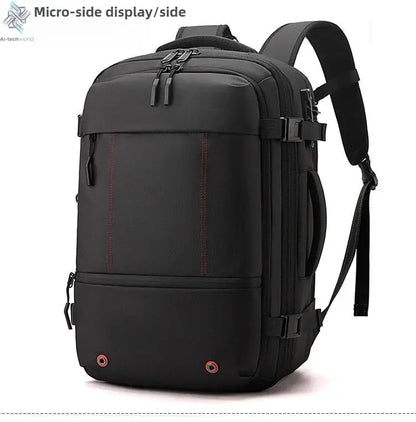 Vacuum Compression Mens Backpack Expandable Large Capacity Multi functional Laptop Bag Short Trip Travel Hiking Pack Ai-TechWorld