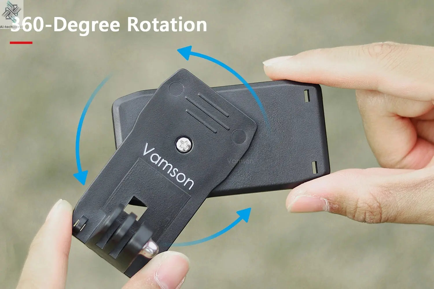 Vamson Backpack Clip for Insta360 x3 for GoPro Hero 11 10 9 Camera 360° Rotate Shoulder Belt Mount Accessories for Dji Action Ai-TechWorld 