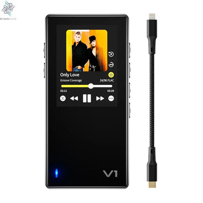 Variations V1 EZHiFi&TempoTec HiFI music player, digital audio player, USB DAC,headphone amplifier, 4.4mm&3.5mm ports, PEQ, Ai-TechWorld 