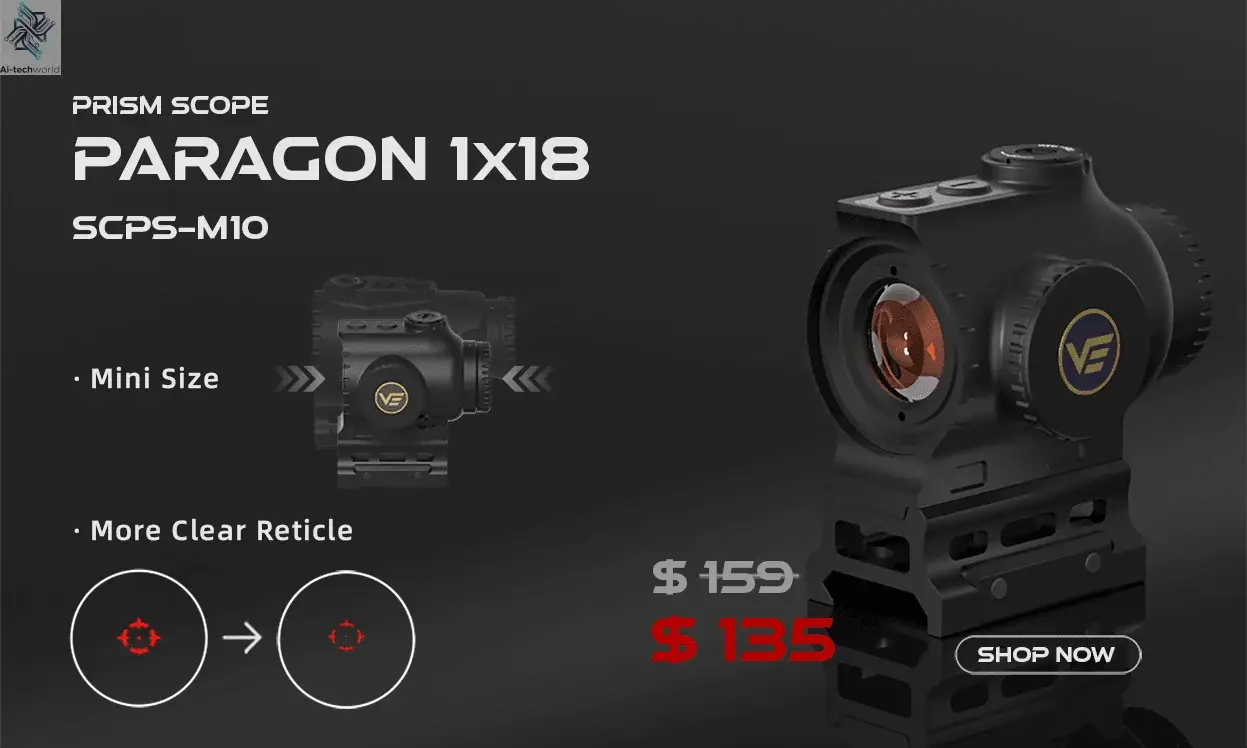 Vector Optics Frenzy-S 1x17x24 Red Dot Sight | Recoil-Proof .338 Lapua & 9mm | 3MOA & 2NV Modes | Motion Sensor Auto-Off - Ai-TechWorld