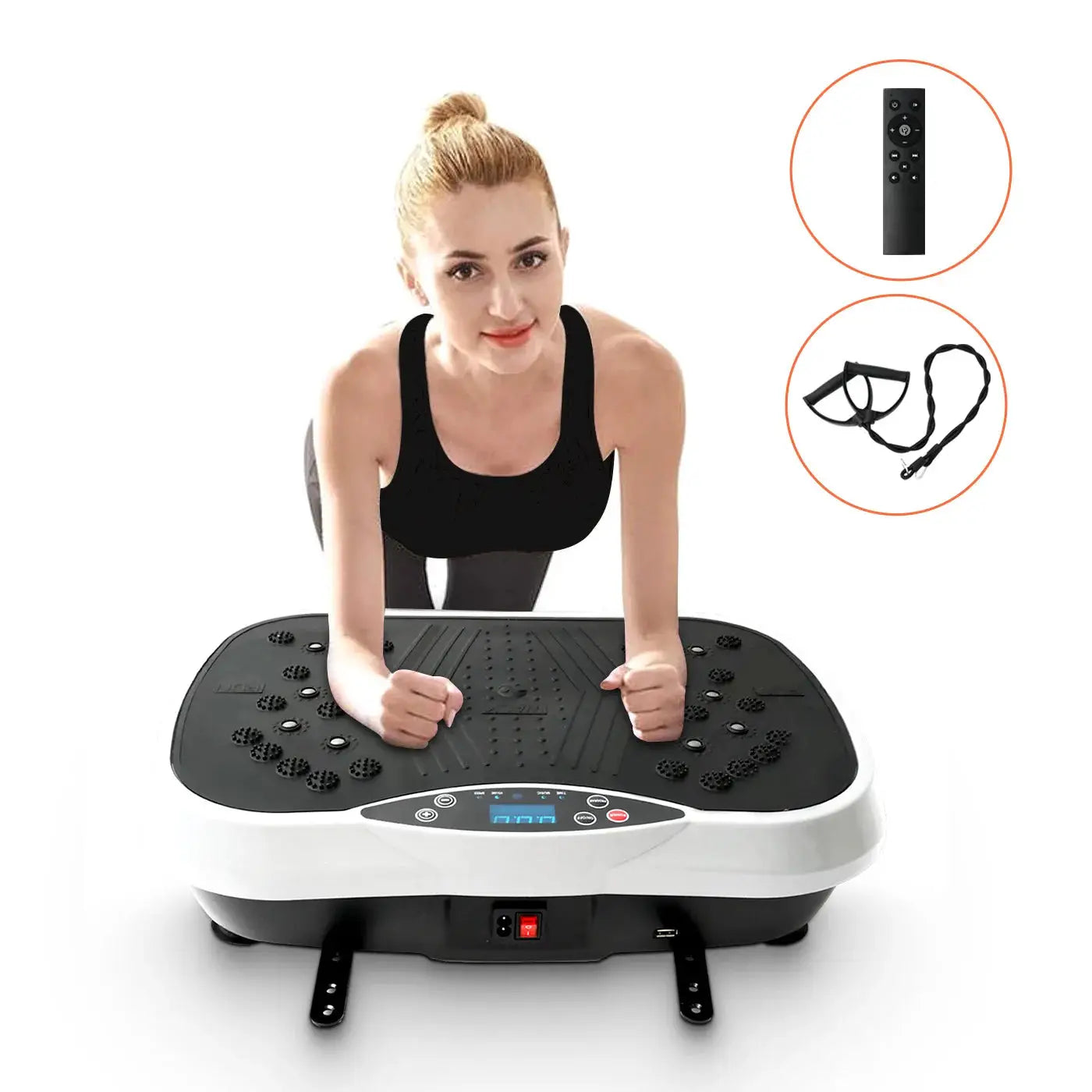 Vibration Plate Exercise Machine Fat-Burning Home Fitness Fat Slinger Shaping Whole Body Workout Portable Fitness Equipment - Ai-TechWorld