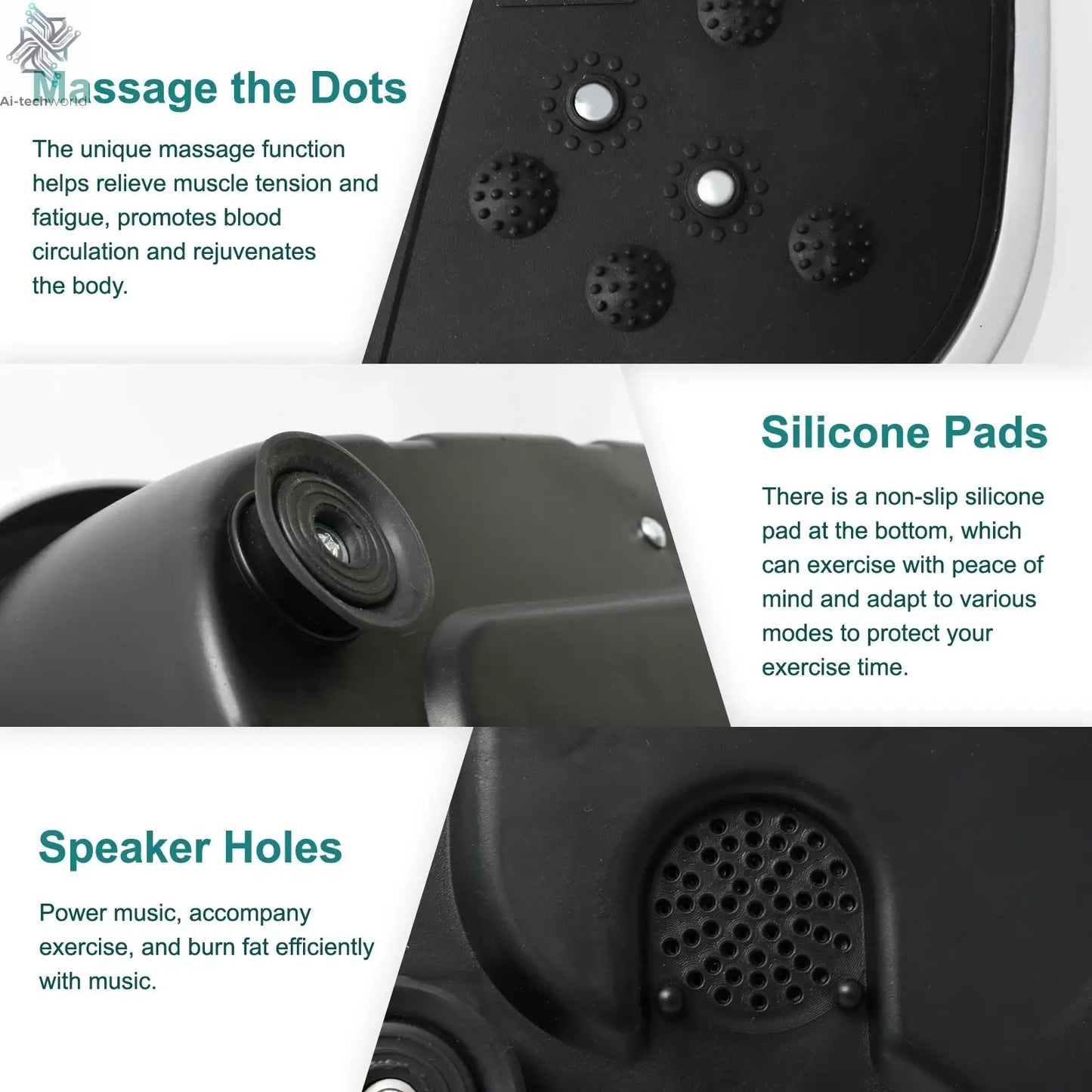 Vibration Plate Exercise Machine Fat-Burning Home Fitness Fat Slinger Shaping Whole Body Workout Portable Fitness Equipment - Ai-TechWorld