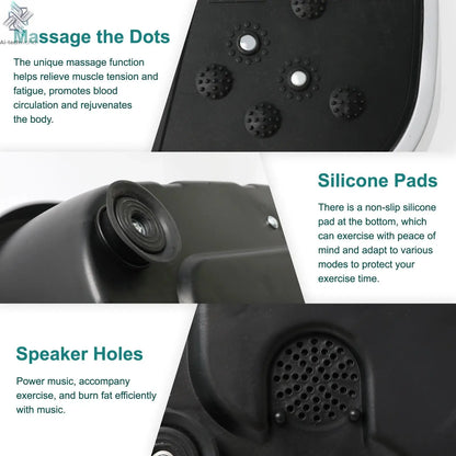 Vibration Plate Exercise Machine Fat-Burning Home Fitness Fat Slinger Shaping Whole Body Workout Portable Fitness Equipment - Ai-TechWorld
