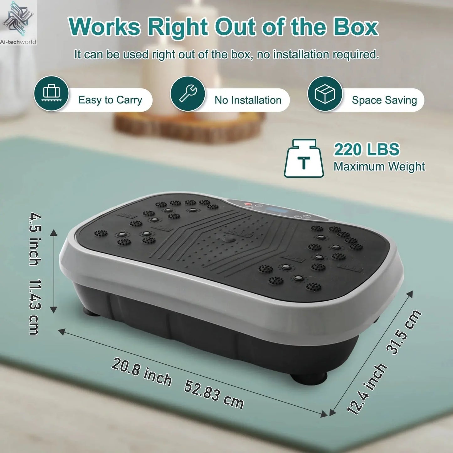 Vibration Plate Exercise Machine – Fat - Burning, Body Shaping - Ai - TechWorld